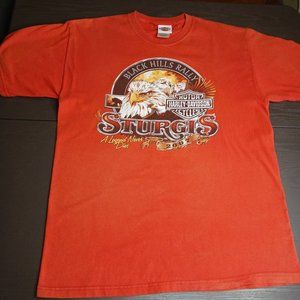 Harley Davidson 2007 STURGIS BLACK HILLS RALLY A Legend Never Dies T Shirt Large